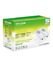 TP-LINK AV500 Powerline Adapter Bridge HomePlug AV Starter Kit 2er Pack Weiß (TL-PA4010PKIT)