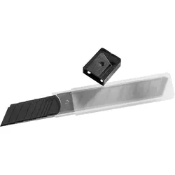 Carbon Abbrechklingen für Cuttermesser, 18 mm, Stahl, schwarz