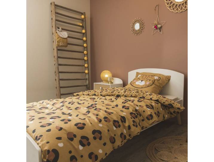 Parure de lit enfant 200x200 coton Terre de Nuit Léo