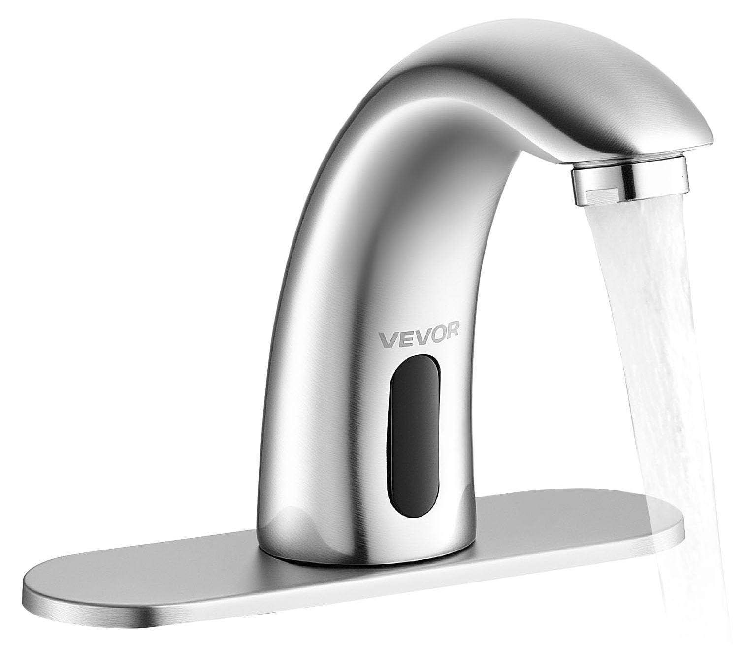 Dripio Contactloze wastafelmengkraan met sensor, geborsteld nikkel