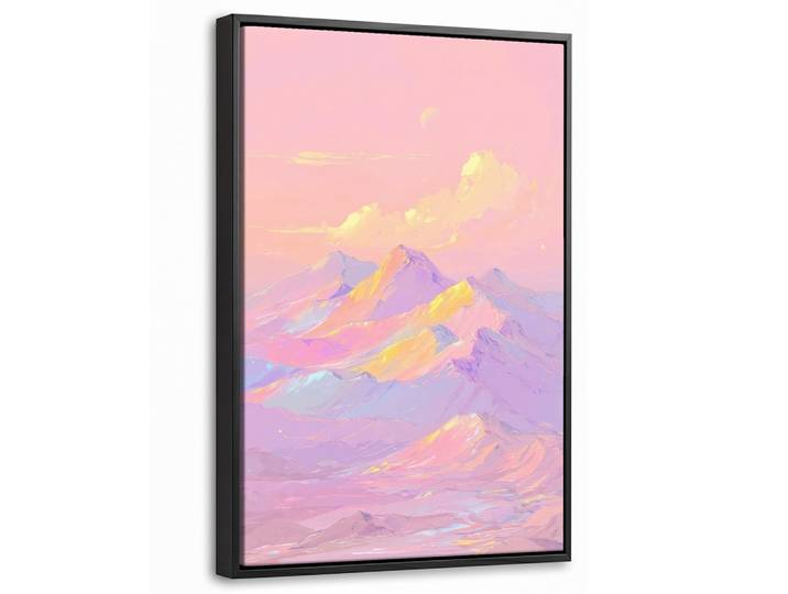 LEINWAND Bilder mit Rahmen - Berggipfel - Wolken - Verträumt - 20x30