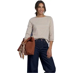 Langarmshirt mit Streifen-Muster Mehrfarbig 42