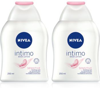 Nivea Intimo Sensitive emulsão para higiene íntima formato poupança . Intimo Sensitive