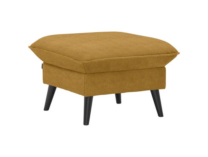 Carryhome Hocker, Gelb, Holz, Kiefer, massiv, quadratisch, 63x44x63 cm, Stoffauswahl, Wohnzimmer, Hocker, Sitzhocker