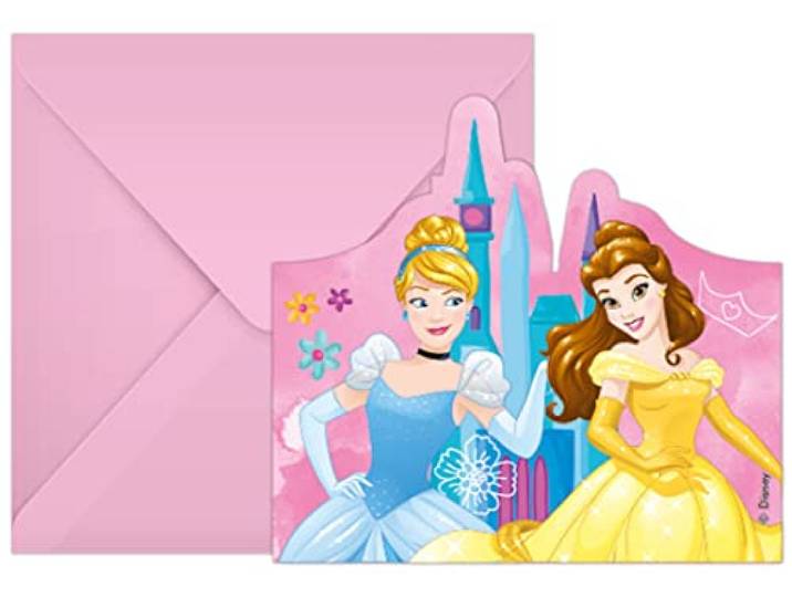 Folat 93945P Uitnodigingen FSC Princess - 6 stuks
