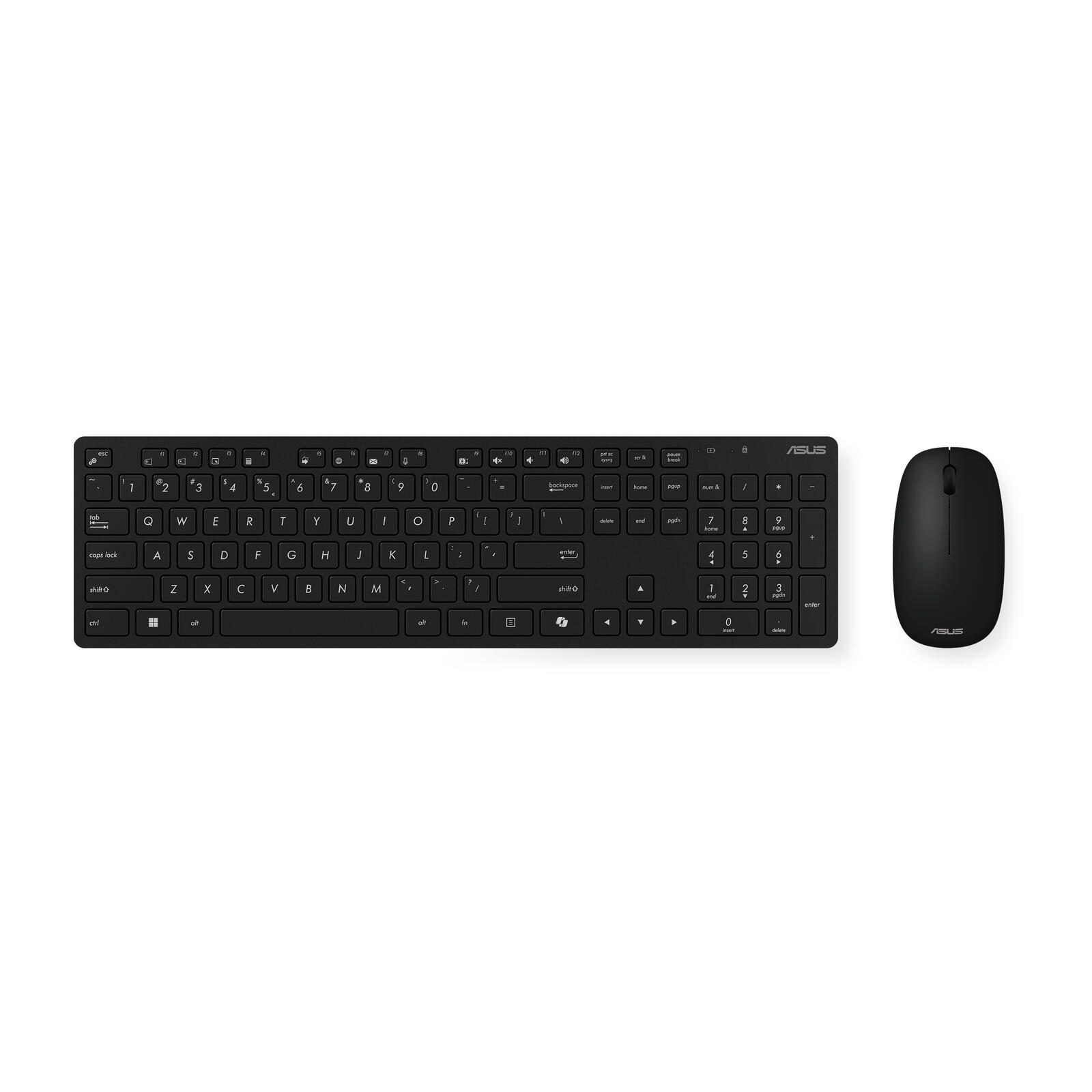 ASUS W5000 Tastatur- und Maus Set Wireless Schwarz 90XB0430-BKM3J0