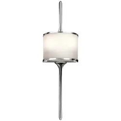 Wandleuchte Lampe Flurleuchte IP44 LED Glas Badezimmerleuchte chrom poliert
