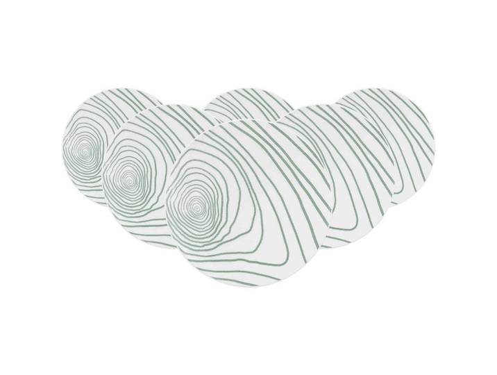 Seltmann Weiden Speiseteller Life Nature Jahresringe weiß-grün ø 28 cm 6er Set, Weiß, Grün, Keramik, Rund, Geschirr, Teller, Speiseteller