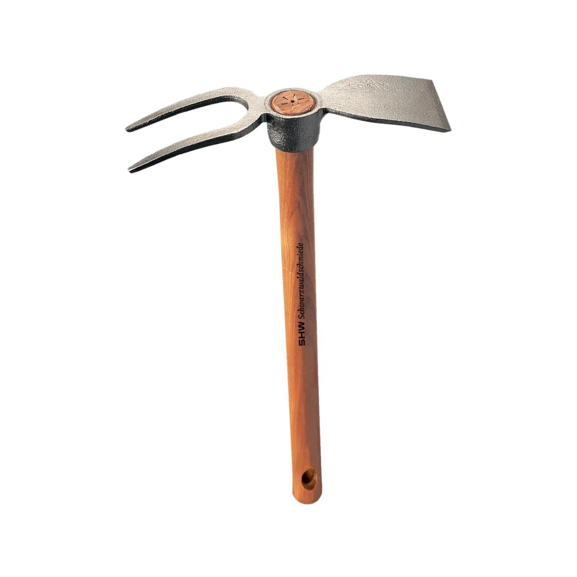 SHW Rex-Häckchen m.Breitblatt 2 Zinken, mit Stiel 40 cm ; SHW Schmiedetechnik (54749)