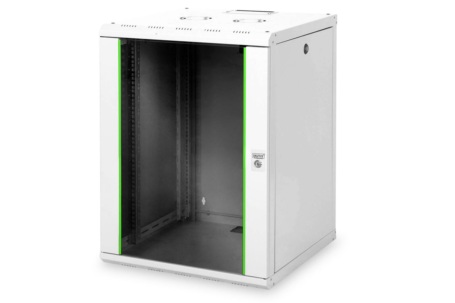 Digitus 16HE 19"-Wandgehäuse Unique Serie RAL 7035 grau DN-19 16U-6/6
