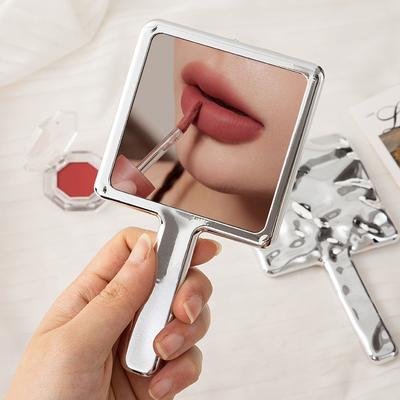 Fusion Finds Modern Handheld Makeup Mirror With Handle   Irregular Water Ripple Vanity Mirror For Makeup & Salon Use Modern Handheld Makeup Mirror With Handle   Irregular Water Ripple Vanity Mirror For Makeup & Salon Use
