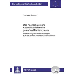 Das hochschuleigene Auswahlverfahren im gestuften Studiensystem, Fachbücher von Cathleen Strauch