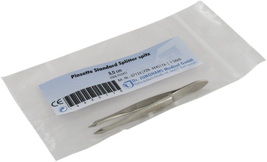 Pinzette Splitter spitz 8 cm