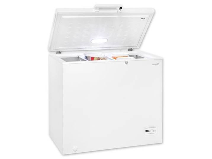 Exquisit GT201-HE-040E Gefriertruhe - 198 Liter Kühlbox mit 4-Sterne-Fach