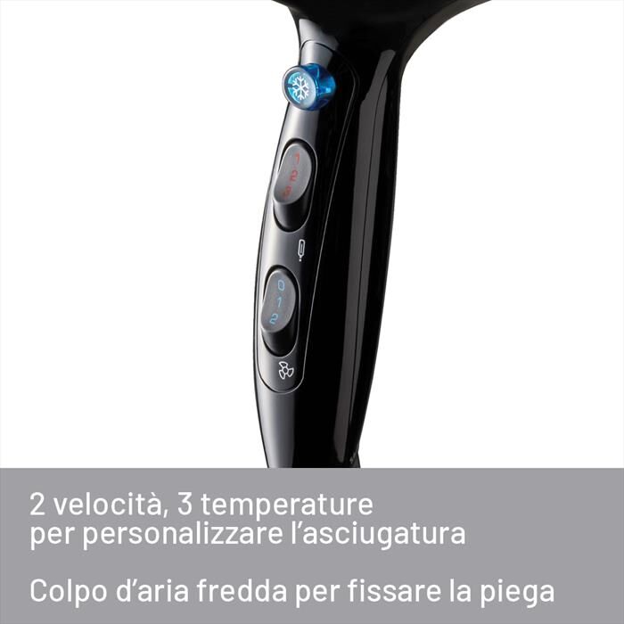 Imetec Asciugacapelli S6 2000-nero