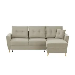 Ecksofa  Carla ¦ beige ¦ Maße (cm): B: 230 H: 93 T: 159.0