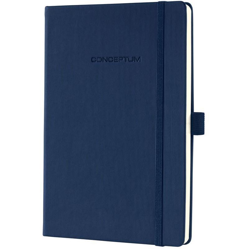 SIGEL Notizbuch Conceptum ca. DIN A5 liniert, blau Hardcover 194 Seiten