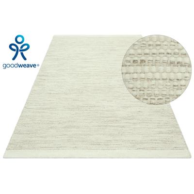 Teppich OTTO HOME "Lirra, mit hohem Wollanteil, Wolle-Baumwoll-Mix", creme, B:160cm H:6mm L:230cm, Baumwolle, Kunstfaser, Wolle, Teppiche, Teppich, zeitloses Design, Webstruktur, Wohnzimmer, Schlafzimmer, Esszimmer