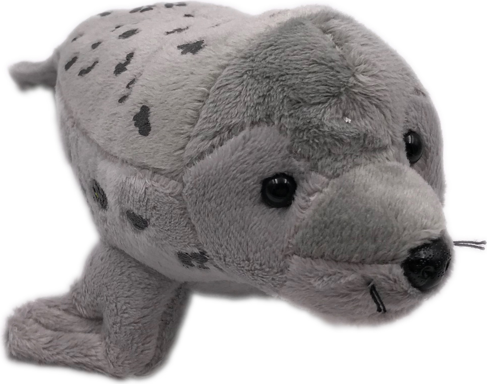 Onwomania Pluche Zeehond Knuffel - Grijs Gestreept - 25 cm
