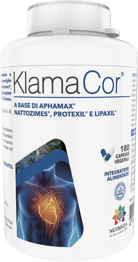 NUTRIGEA Srl Nutrigea, Klamacor, 180 Capsule Vegetali