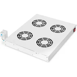 Digitus Lüftereinheit zur variablen 483 mm (19")-Installation, Serverschrank Zubehör, Grau