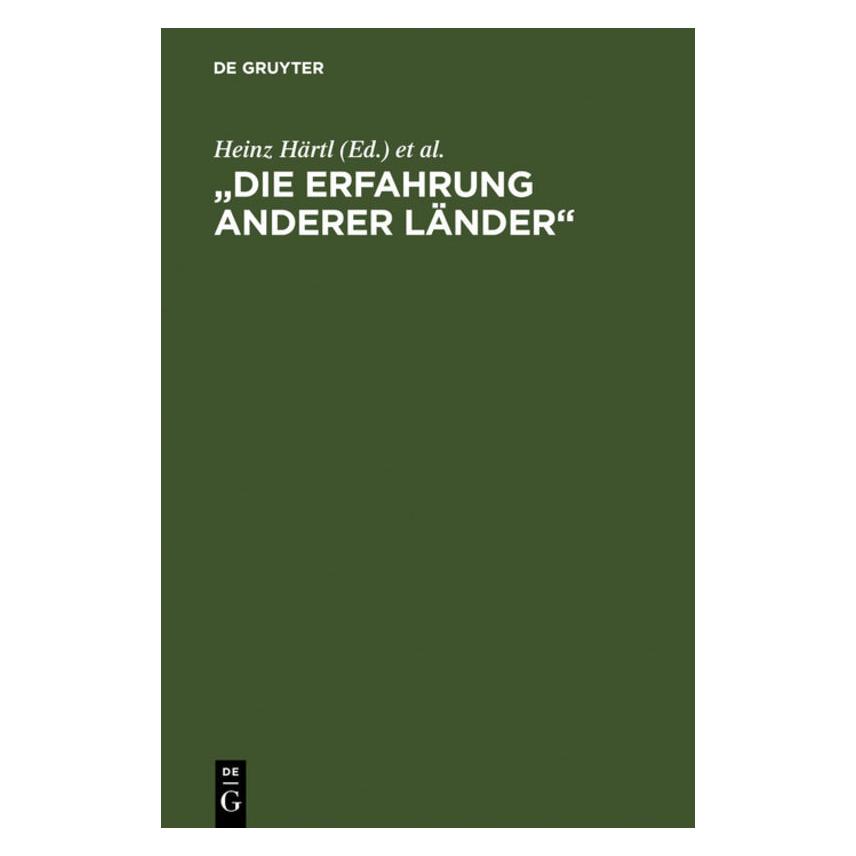 De Gruyter Erfahrung anderer Länder (67761799)
