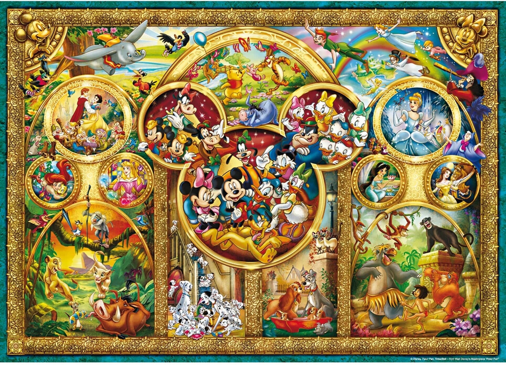 Ravensburger Disney 1000 Piece Jigsaw Puzzle for Family Fun, 1000 Pieces, Best Themes Collection
