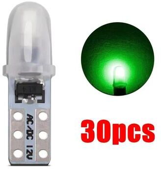 Uplift Picks T5 LED Dashboard Bulbs 3014 SMD Instrument Cluster Lights green (30 Pcs)
