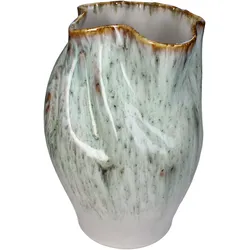 Vase SHELL (LBH 22,50x20,50x30 cm) - grün - LBH 22,50x20,50x30 cm