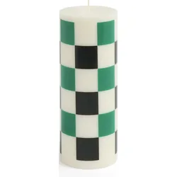 Column M Kerze, grün-schwarz