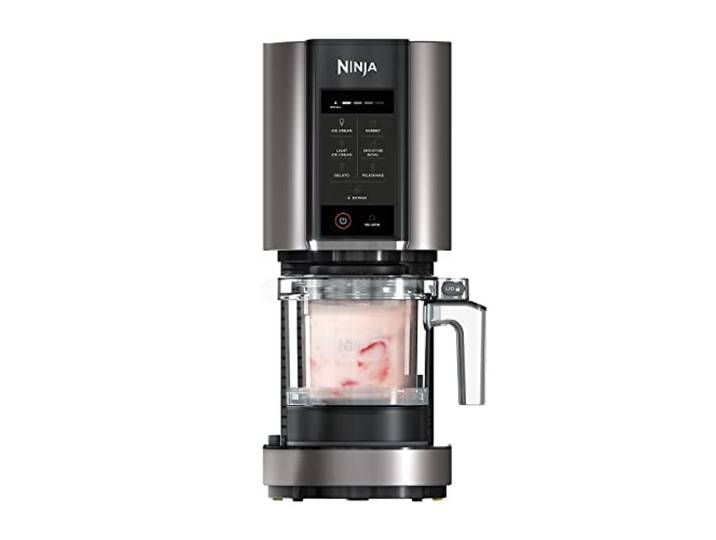 Ninja CREAMi Eis- & Dessertmaschine, 2 Behälter, 1,4 L, Schwarz/Silber