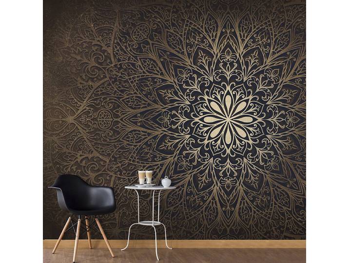 Papier peint en intissé Mandala Gold 150 x 105cm 150 x 105 cm
