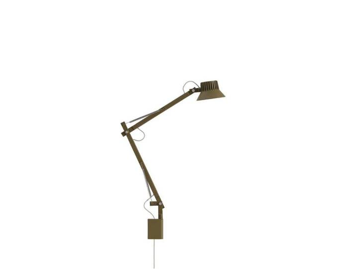 Dedicate Wandleuchte S2 Brown Green - Muuto - Arbeitszimmer / Büro - Aluminium