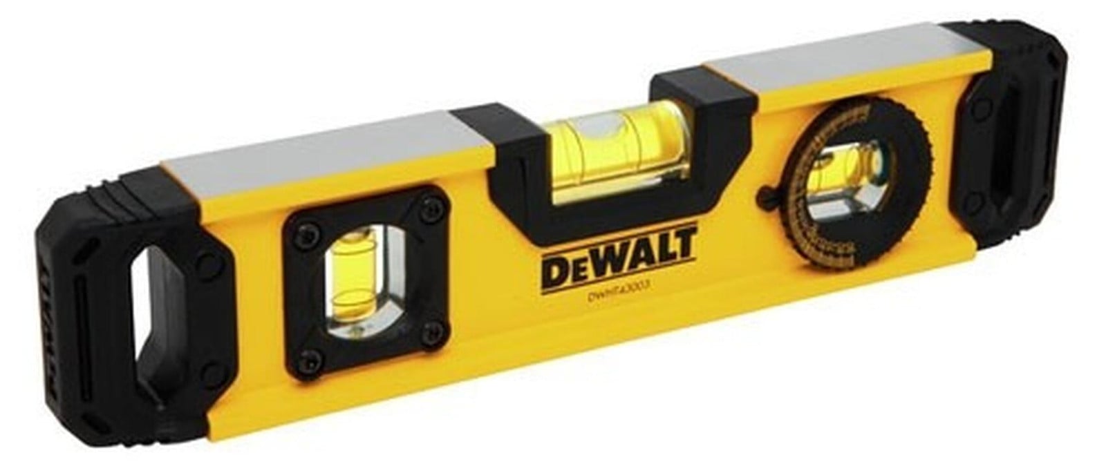 DeWALT DWHT0-43003 Torpedo Waterpas, 0,25 m, Zwart/Geel, ABS en Aluminium