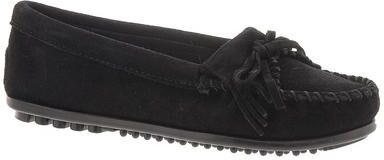 Minnetonka KILTY MOC - Womens 6 Black Slip On Medium