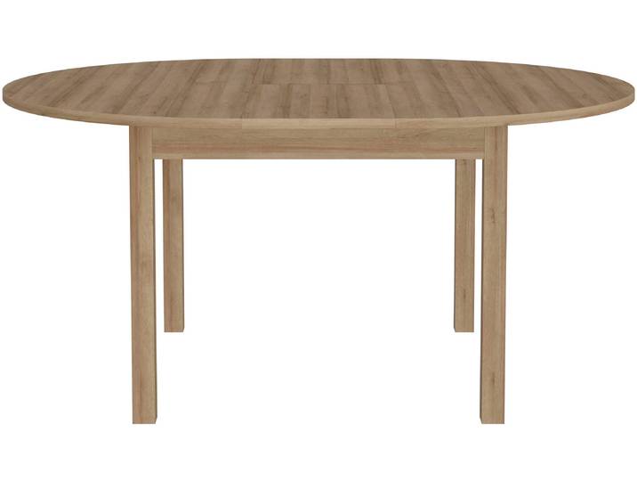 Esstisch FORTE Attention , braun (rivera eiche, rivera eiche, rivera eiche), B:130cm H:78,1cm T:130cm, Tische, Esstisch, Esstisch, rund, ausziehbar, Einlegeplatte innenliegend