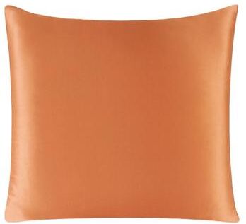 Uplifted Finds Pure Silk Pillowcase With Zipper Closure Soft Luxury Pillow Cover 45 X 45 Cm orange