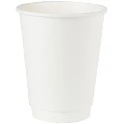 greenbox - Pappbecher doppelwandig, 300 ml / 12 oz, Ø 90 mm, weiß, 500 St.