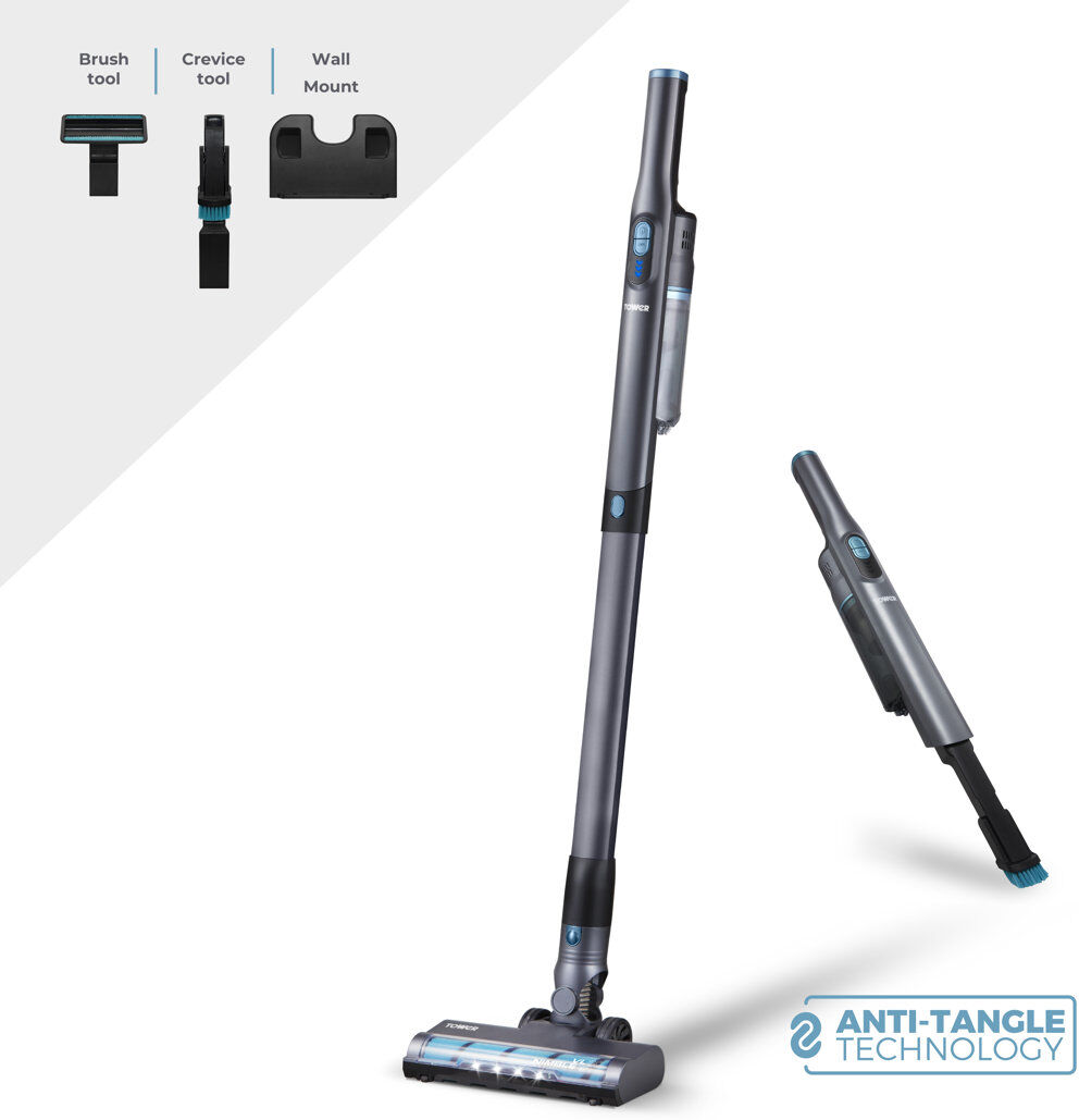 Tower Cordless Handheld Vacuum Black 0.73kg