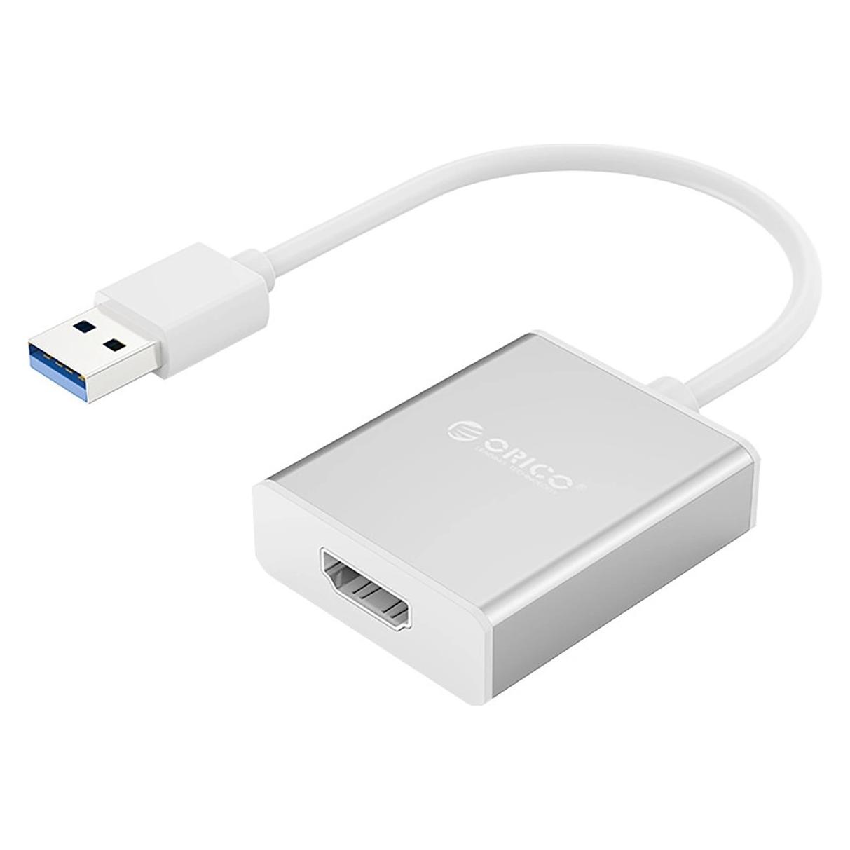 Orico Adapter USB Adapter UTH USB-A 3.0 do HDMI - srebrny (HDMI) (6942227181046)