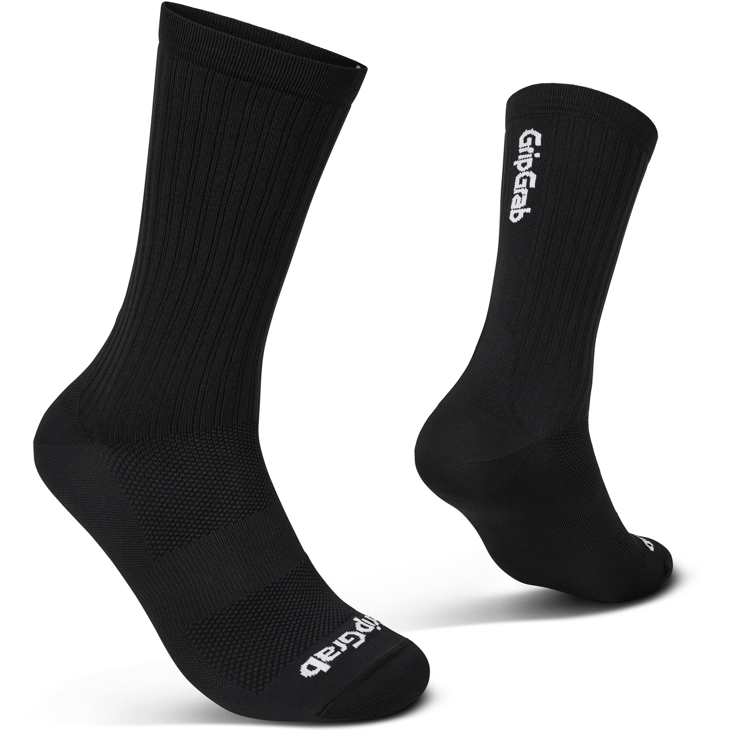 GripGrab PACR High Cut Fahrradsocken schwarz Größe 44 Rennrad Elastisch