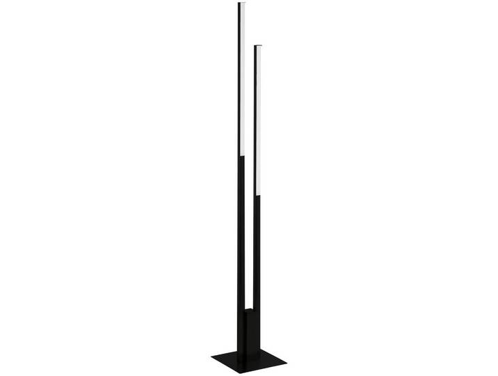 Connect Z Led-Stehleuchte Fraioli-Z, Schwarz, Weiß, Metall, Kunststoff, länglich, 175.50 cm, Farbwechsler, Fußschalter, ZigBee-Technologie, Smartphone-Steuerung, Lampen & Leuchten, Innenbeleuchtung, Stehlampen, Stehlampen dimmbar
