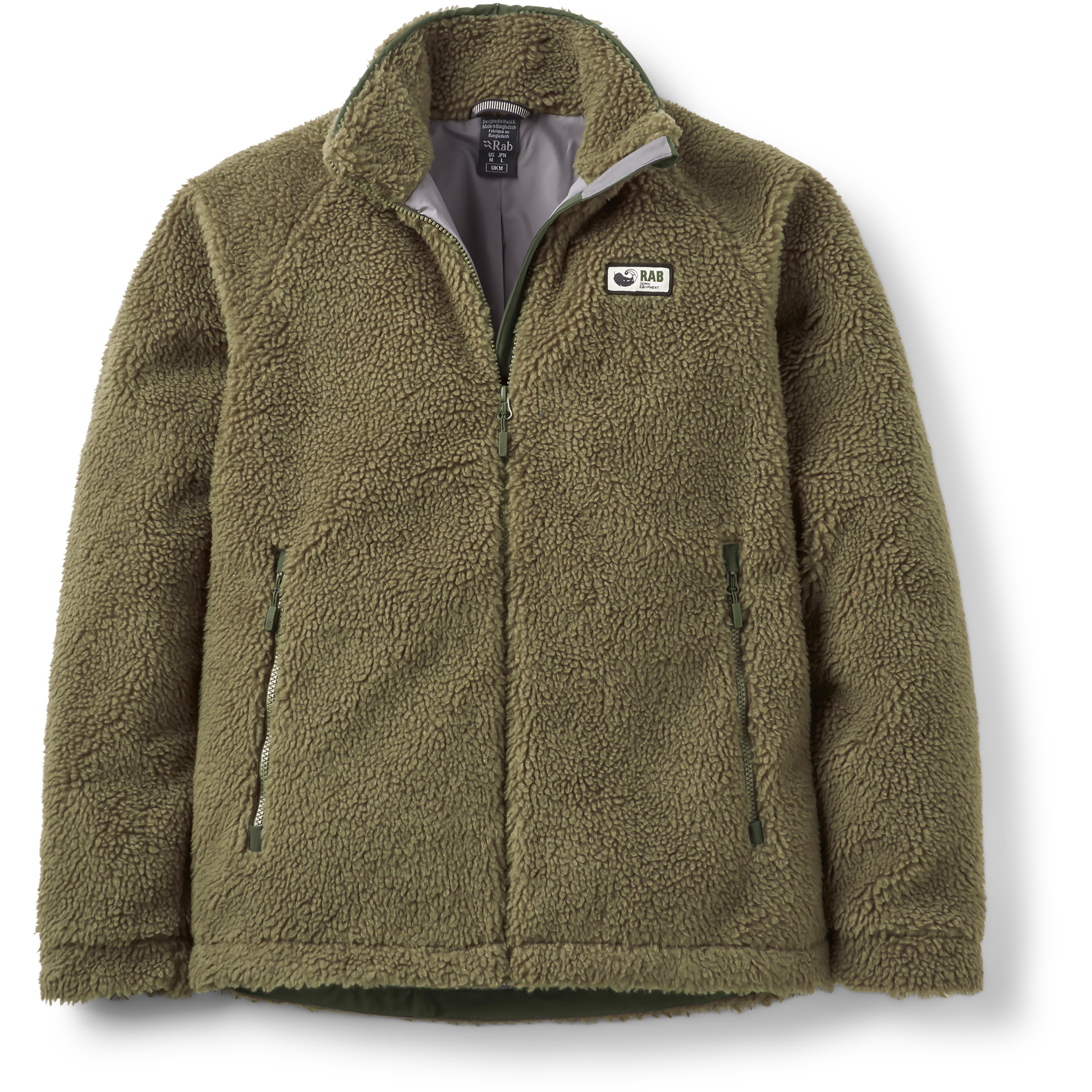 Rab Original Pile Herren Fleecejacke gruen Größe M Trekking Winddicht Pertex