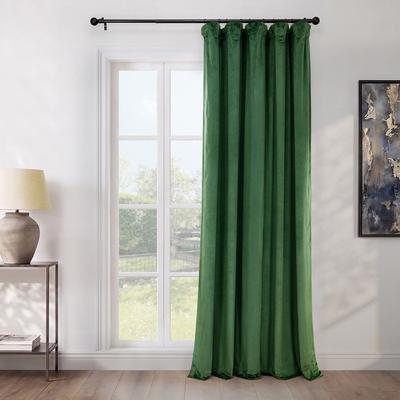 Exclusive Fabrics Heritage Plush Velvet Room Darkening Curtain (1 Panel) - Luxurious Single Drapery for Enhanced Room Darkening