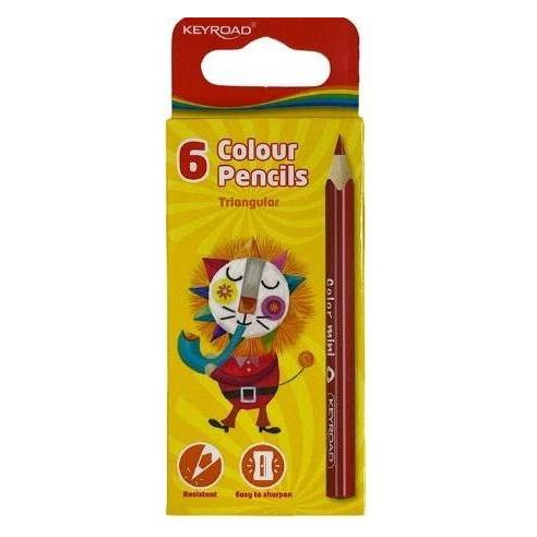 Keyroad Mini-Dreiecksstifte, 6 Farben (6x) (41948140)