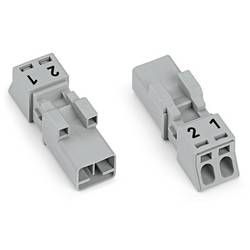 WAGO 890-252/060-000 Netz-Steckverbinder 890 Stecker Gesamtpolzahl: 2 16 A Grau 50 St.