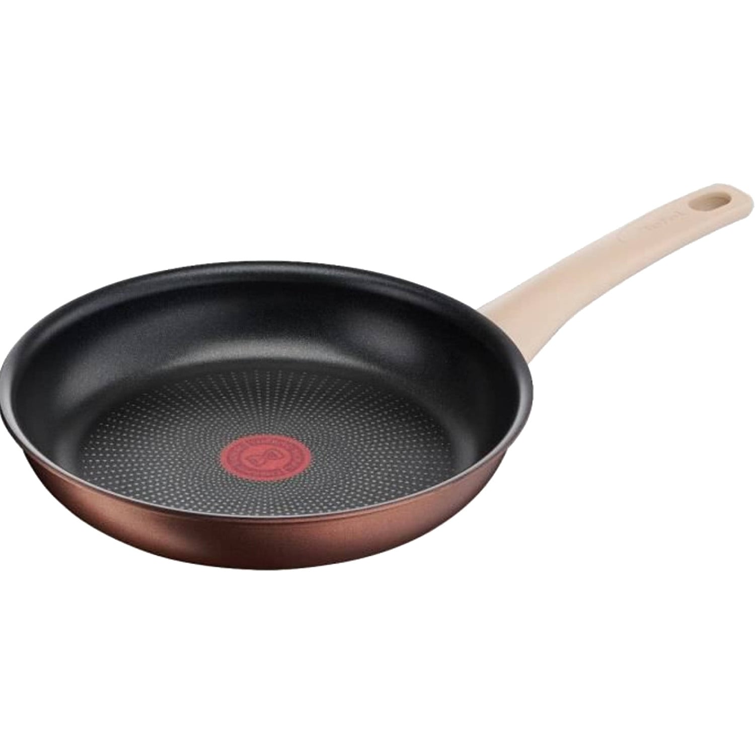Tefal Eco-respect G2540302 Universele ronde pan, koperkleurig, Titanium Pro aluminium met keramische coating, geschikt voor gas, halogeen en inductie