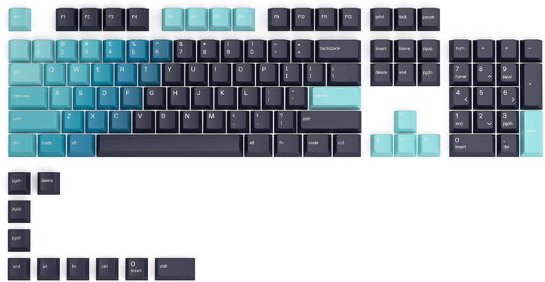 Glorious GPBT Keycaps - 114 PBT Tastenkappen, ANSI, US-Layout - ...