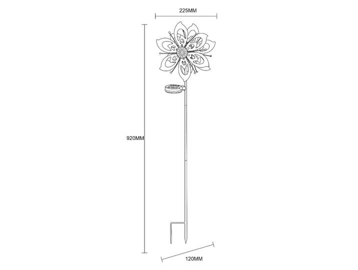 Globo Deko Solarleuchte 36571, braun / rost, Metall