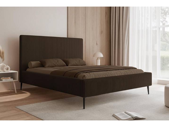 Compleo Polsterbett auf hohen Füßen, Designerbett, Schlafzimmerbett